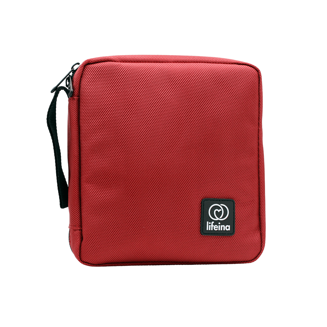 red medication cooling bag front view lifeinabag24 medicooler